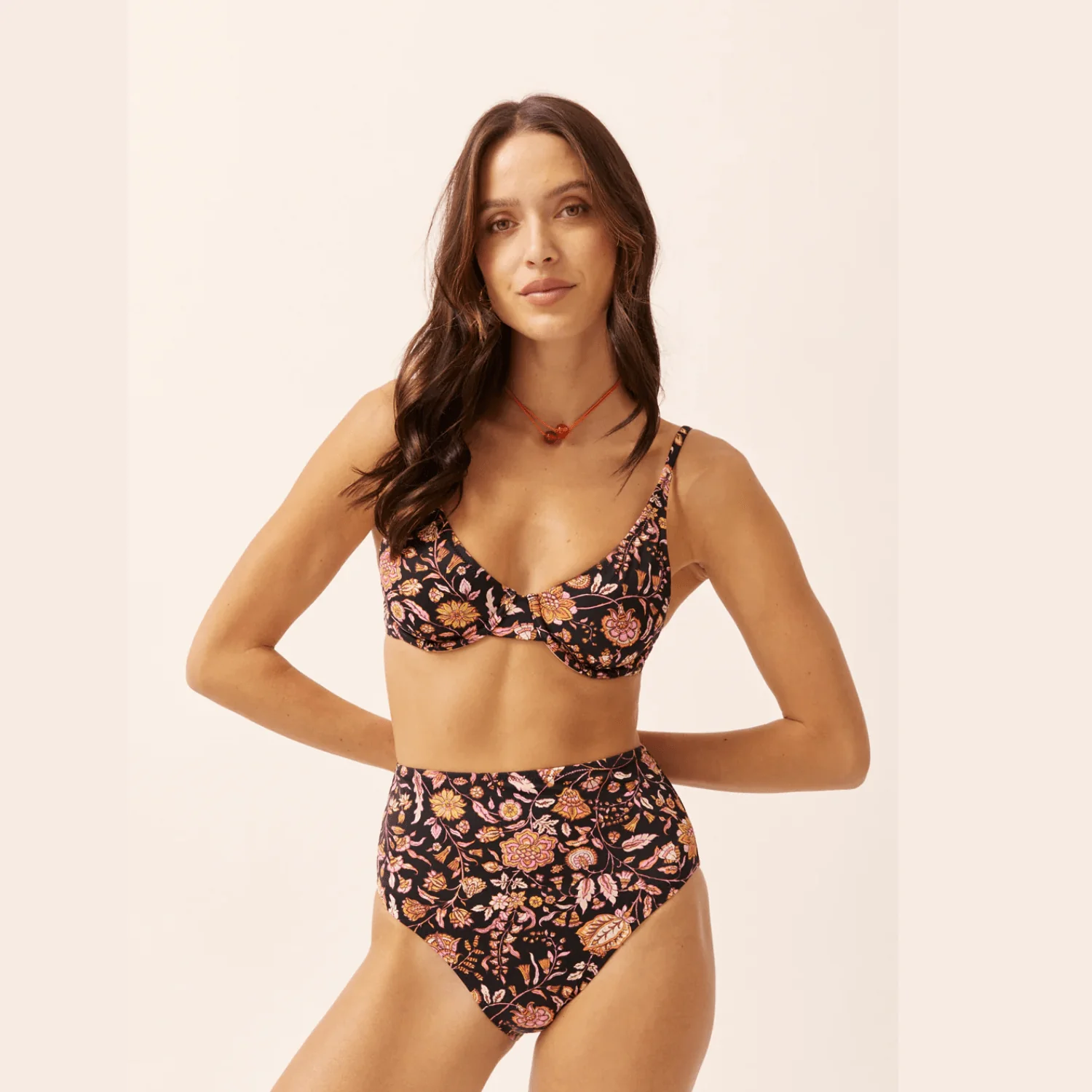 Arnhem Sunset Black Sabba Longline Top SS23SW16SB - Image 3