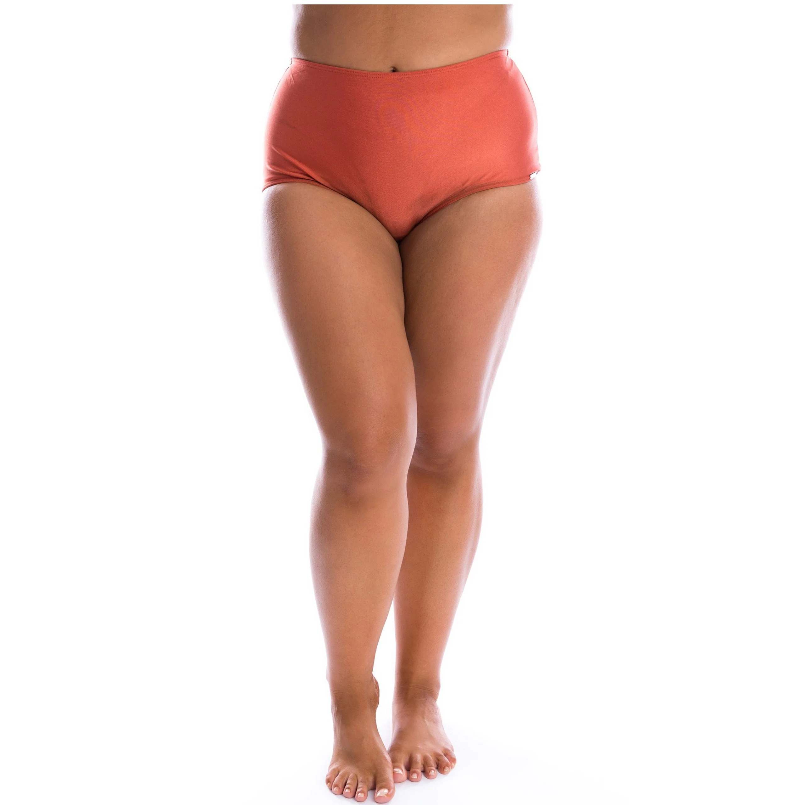 Capriosca High Waist Pant Rust CPR9502 - Image 3