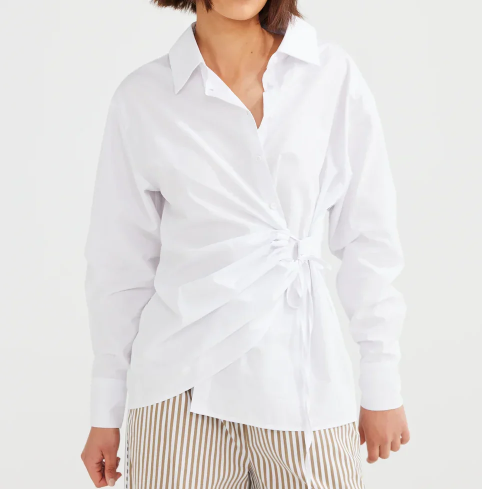 Daisy Says Empire Shirt White DS23013-2