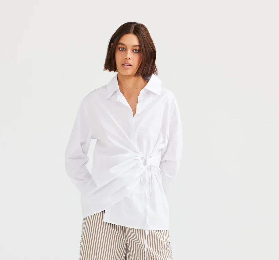 Daisy Says Empire Shirt White DS23013-2 - Image 2