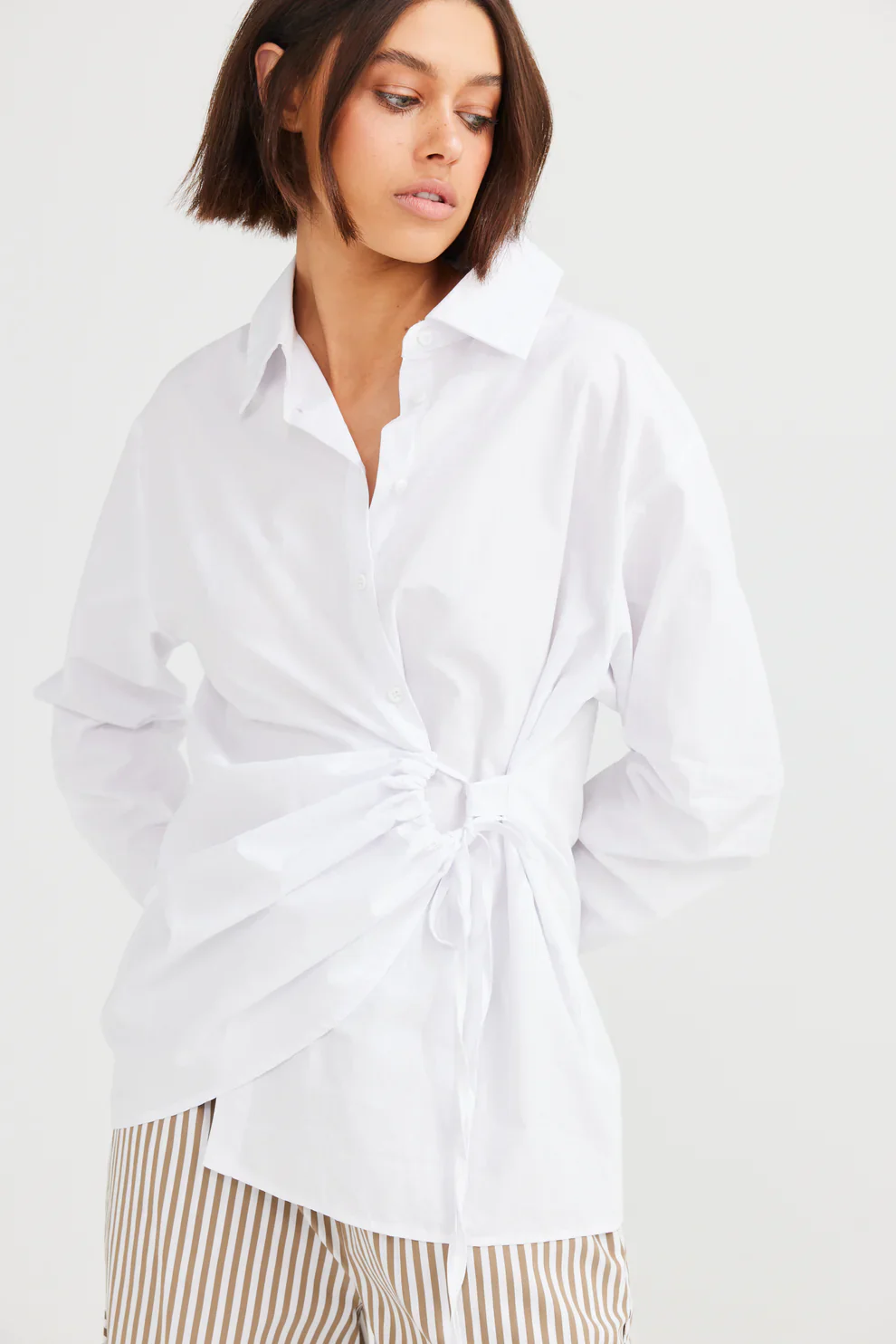 Daisy Says Empire Shirt White DS23013-2 - Image 4