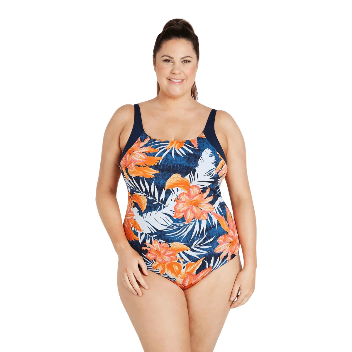 Genevieve Raglan High Neck Coral Palms CR1977M-CP - Image 4