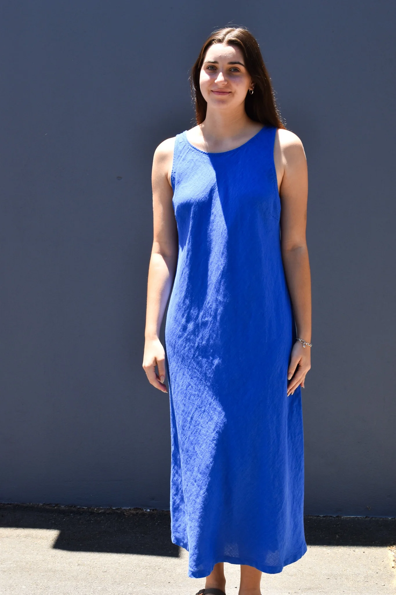 Haris Cotton Regular Fit Lapis/Blue Dress Drs-6437 - Image 2
