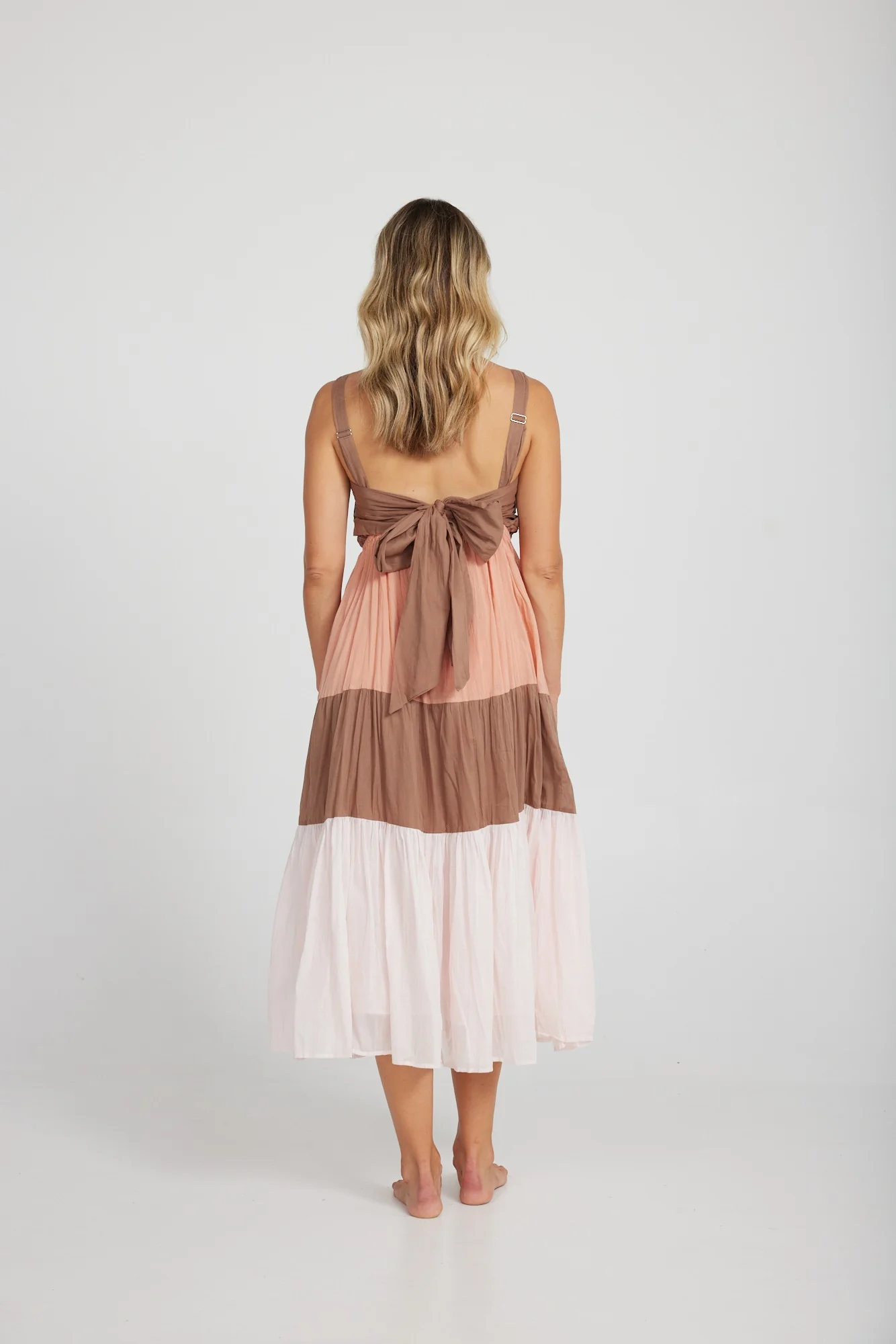 Holiday Carmello Dress Terreacotta/Cocoa/Pink H1135-3 - Image 4
