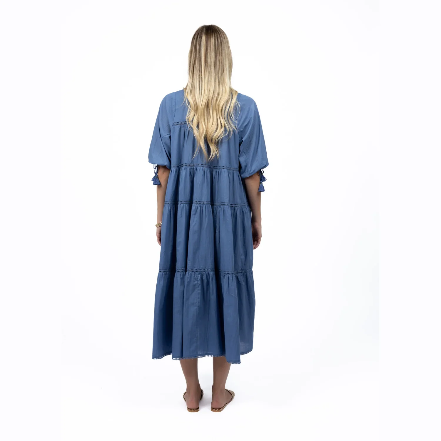 Humidity Louisa Tier Dress Paris Blue HS25307 - Image 4
