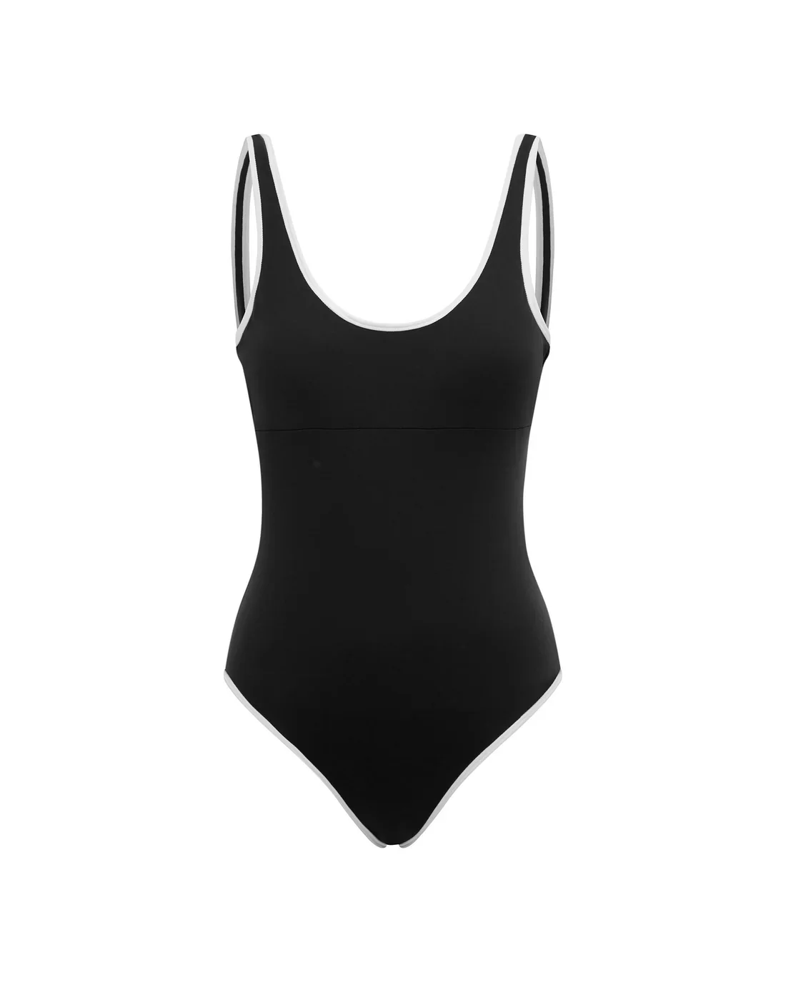 Its Now Cool Black/White The Backless Duo One Piece INC066-BWCR - Image 3