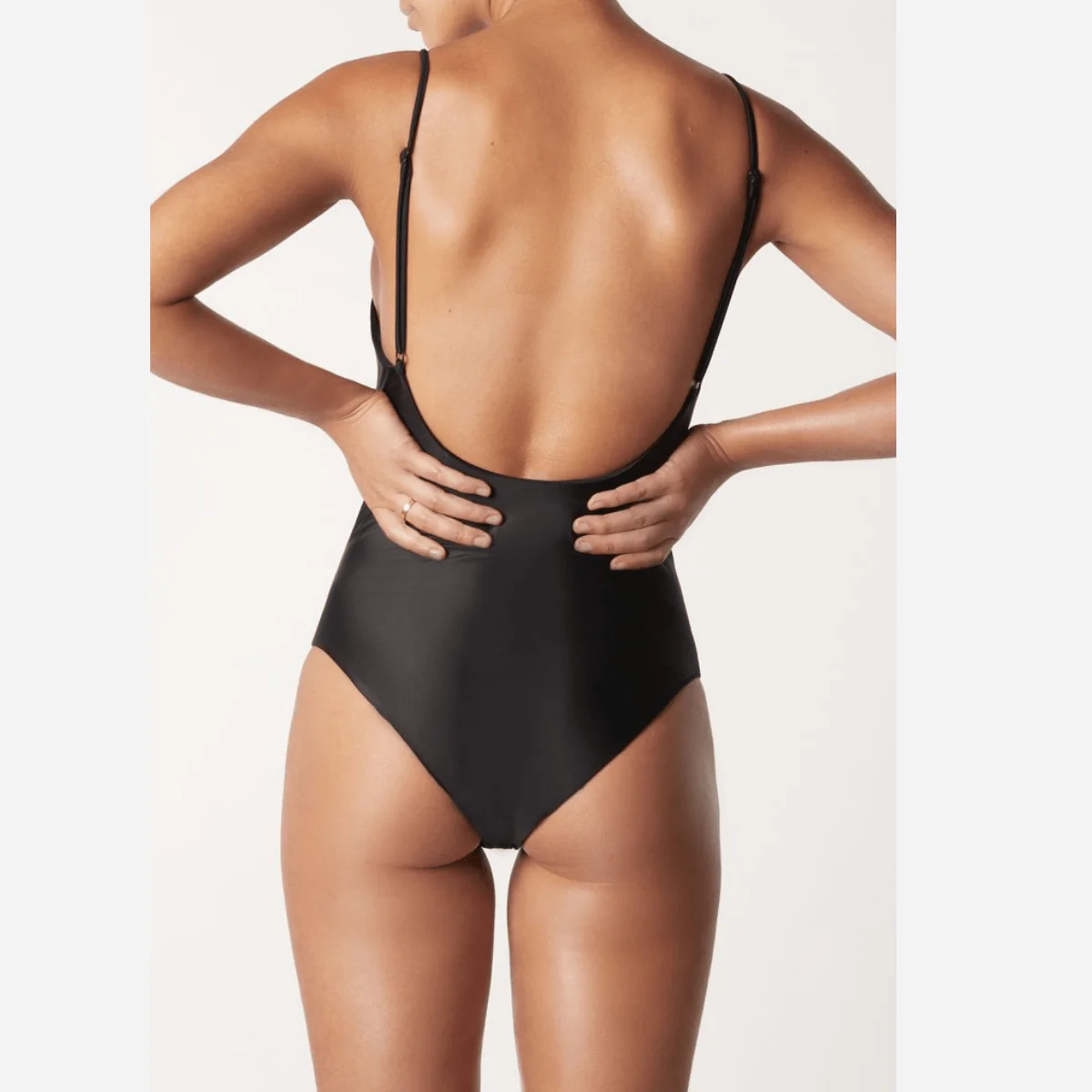 Its Now Cool Black High Cut One Piece INC038 - Image 5
