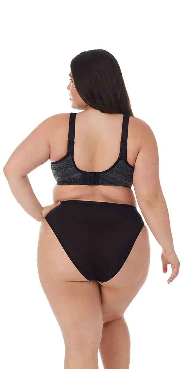Le Mystère Charcoal Heather Hi-Impact Sport Bra 920 - Image 7