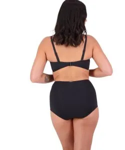 Moontide High Waisted Gathered Pant Black M7240CN - Image 2