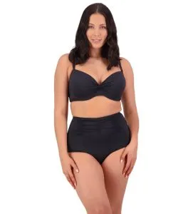 Moontide High Waisted Gathered Pant Black M7240CN - Image 3