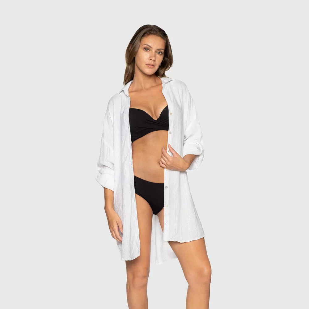 Nip Tuck White Cassandra Bronte Beach Shirt RJ6117CEW - Image 3