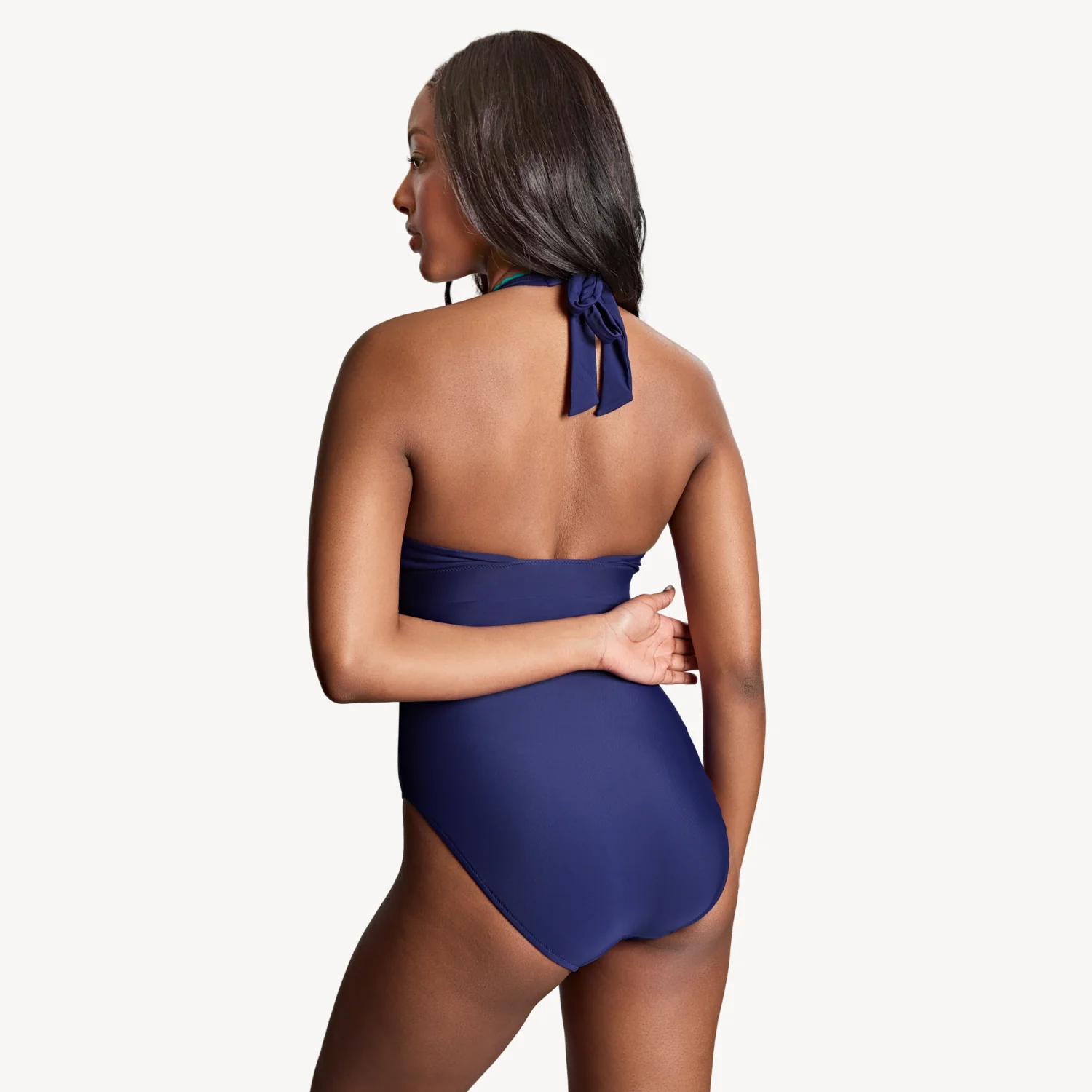 Panache Ric Rac Navy Faye Halter Swimsuit SW1950 - Image 3