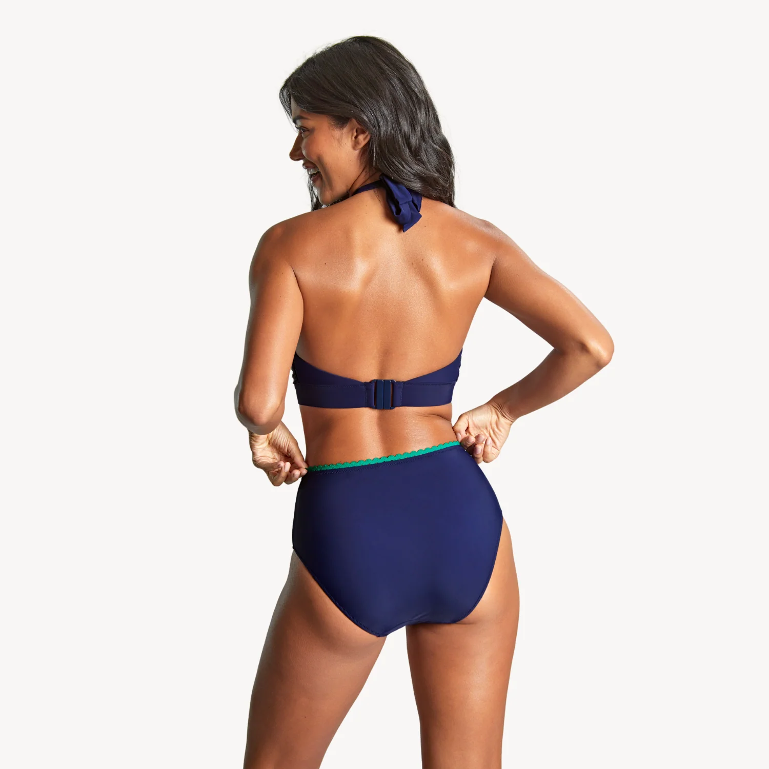 Panache Ric Rac Navy Sofia Halter Bikini Top SW1954 - Image 4