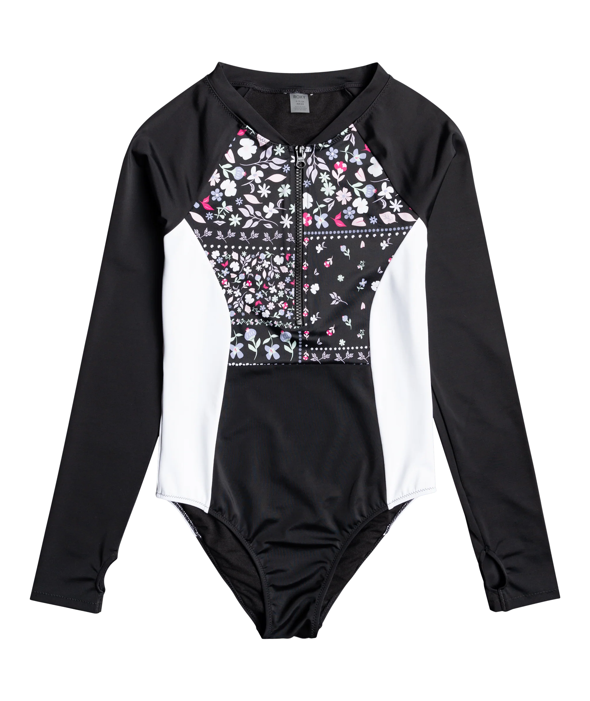 Roxy Fitness Long Sleeve One Piece Flower Line ERJWR03542 - Image 3