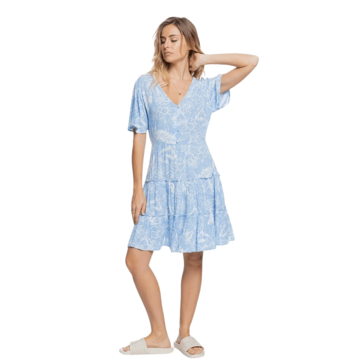 Roxy Summer of Sun Dress Lavender Lustre ERJWD03603 - Image 3