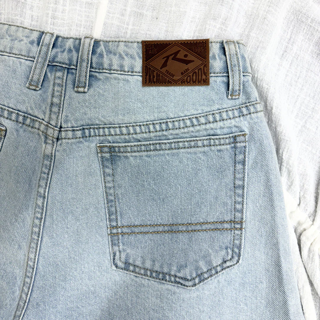 Rusty New Sky Blue Penny Kick Flare Denim Short WKL0683 - Image 4