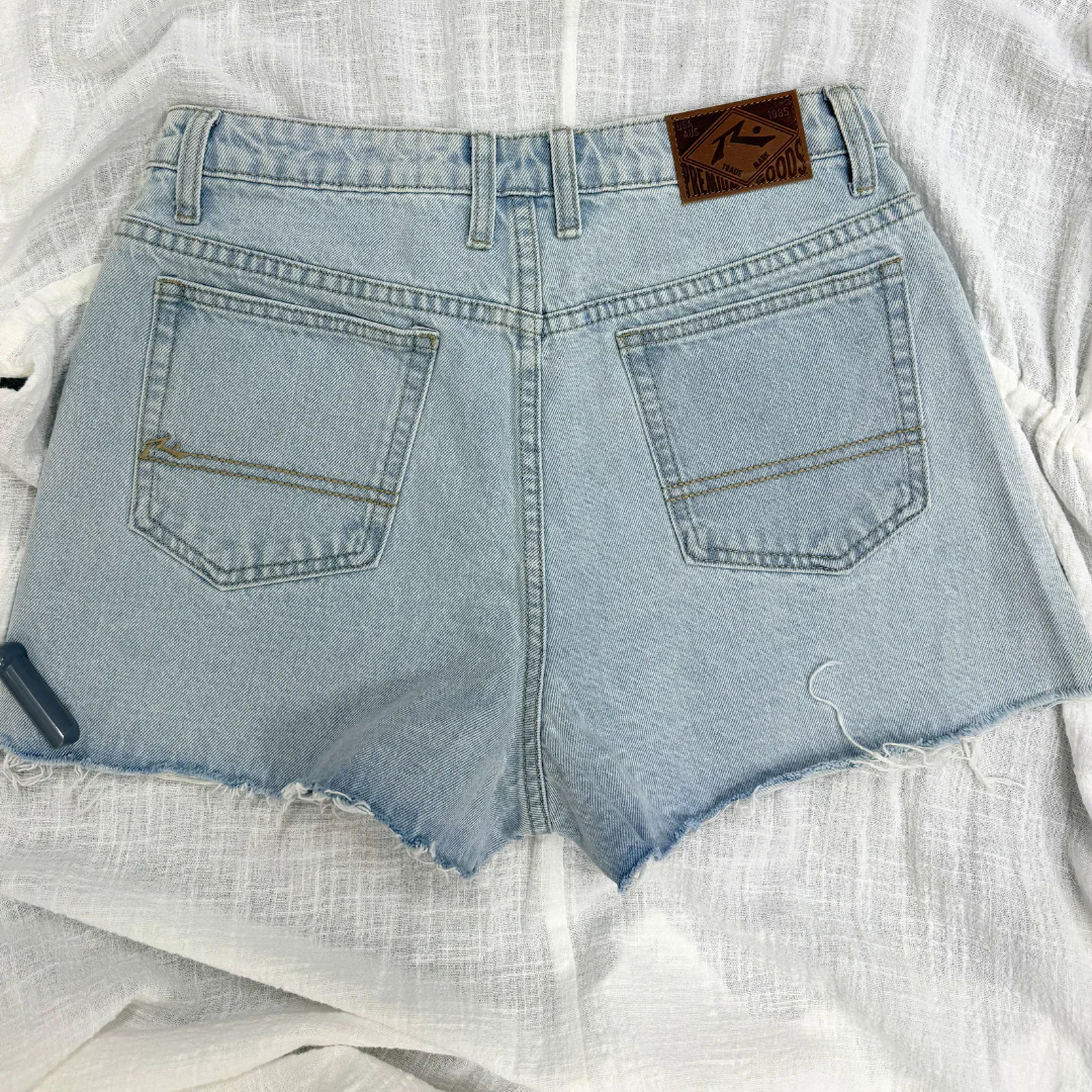 Rusty New Sky Blue Penny Kick Flare Denim Short WKL0683 - Image 5