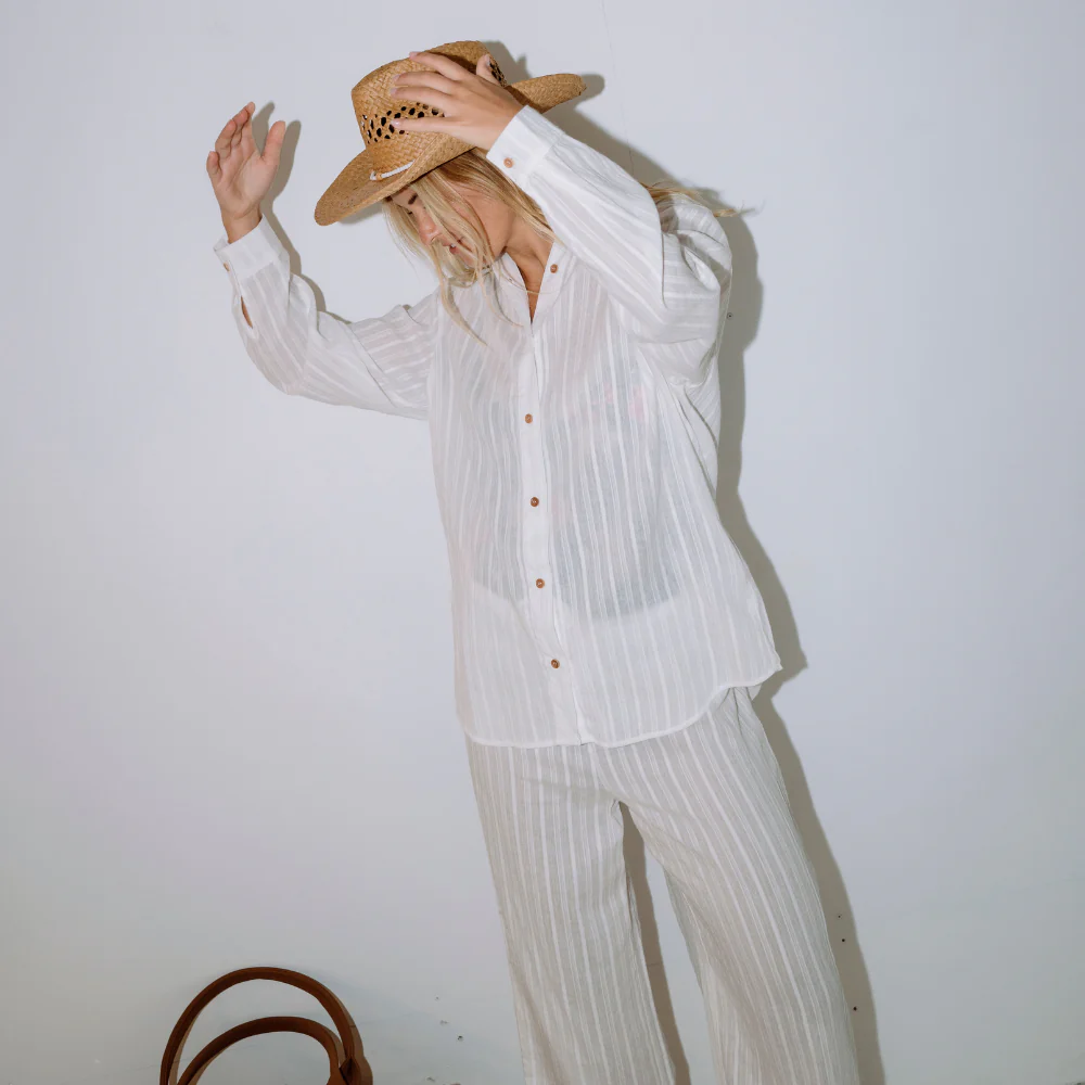 Rusty White Cici Sheer Beach Pant SCL0447 - Image 2