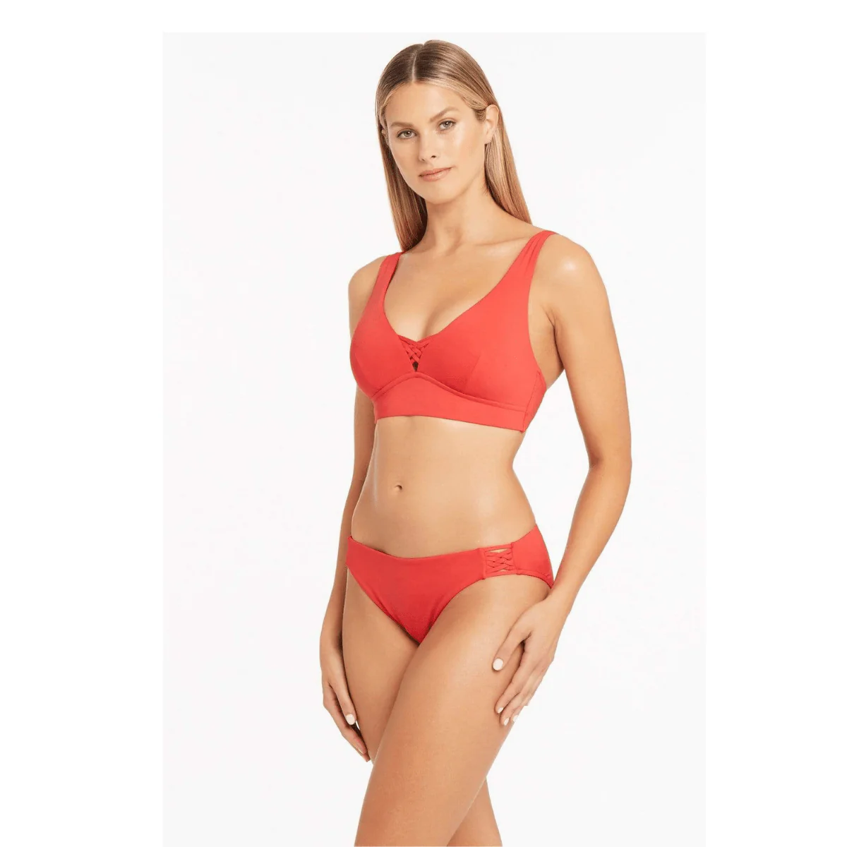 Sea Level Bella Regular Bikini Pant Macrame Orange SL4260BE - Image 3
