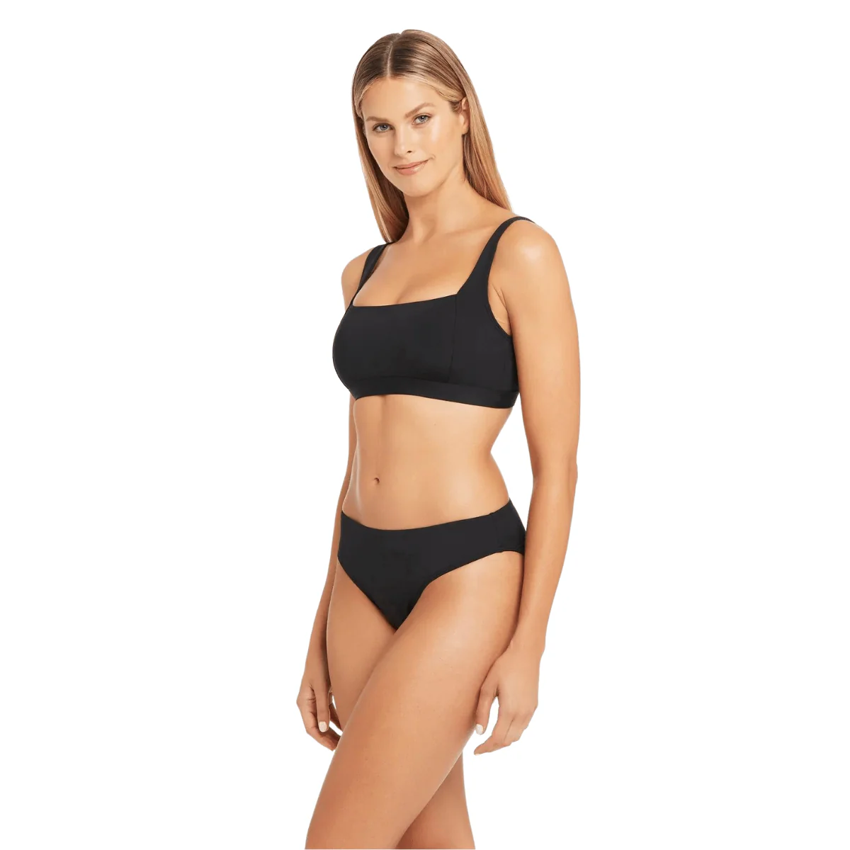 Sea Level Black High Leg Mid Rise Bottom SL4216ECO - Image 2