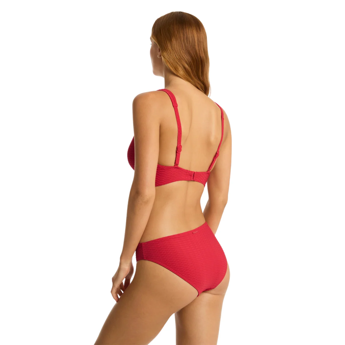 Sea Level Red Honeycomb Regular Bikini Pant SL4477HC - Image 2