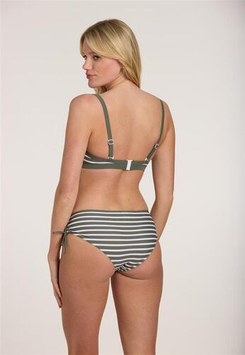 Sunmarin Stripe U/W Bikini Top Dark Green 11602 - Image 3