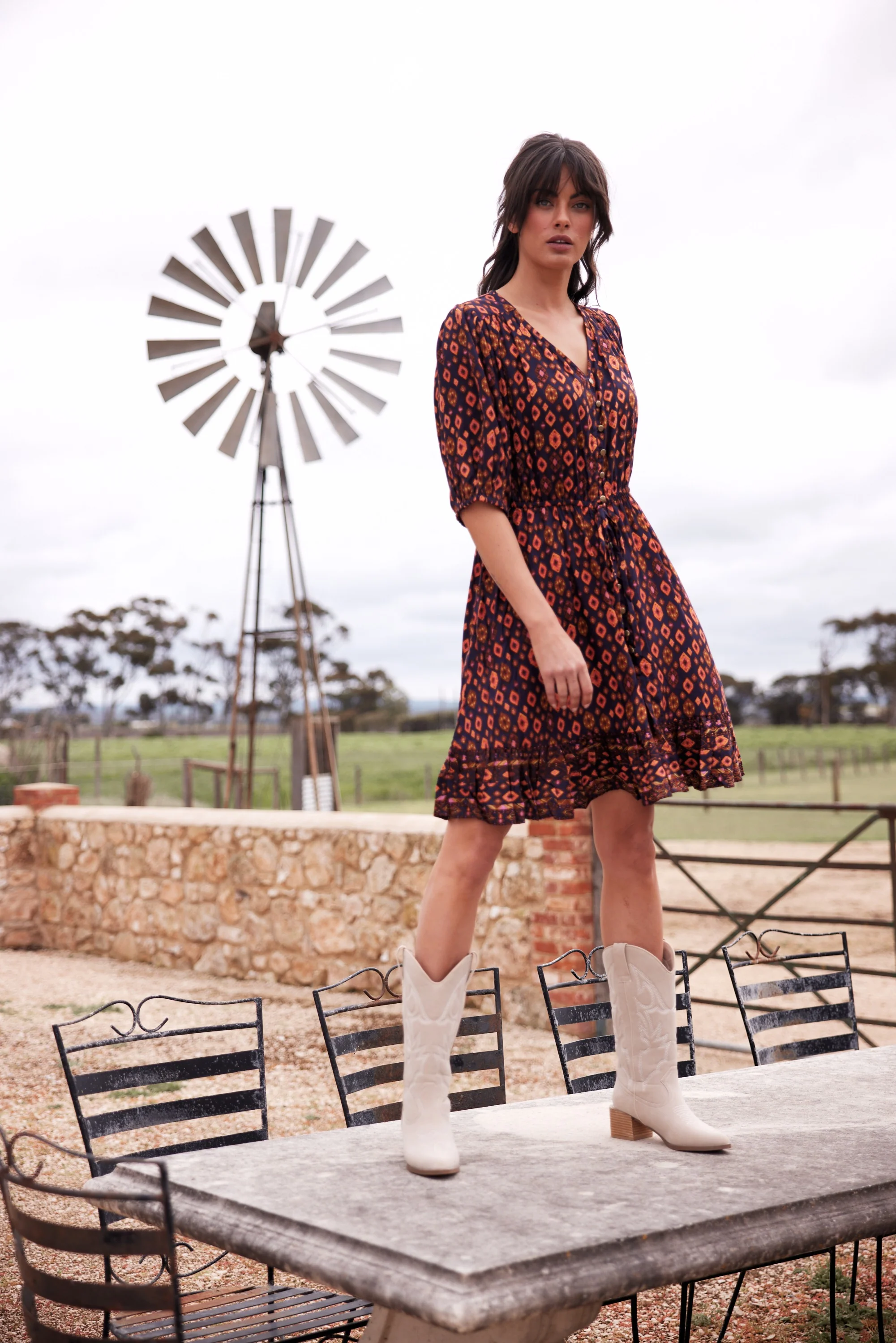 Talisman Moonlight Mini Dress TA23084-1 - Image 3
