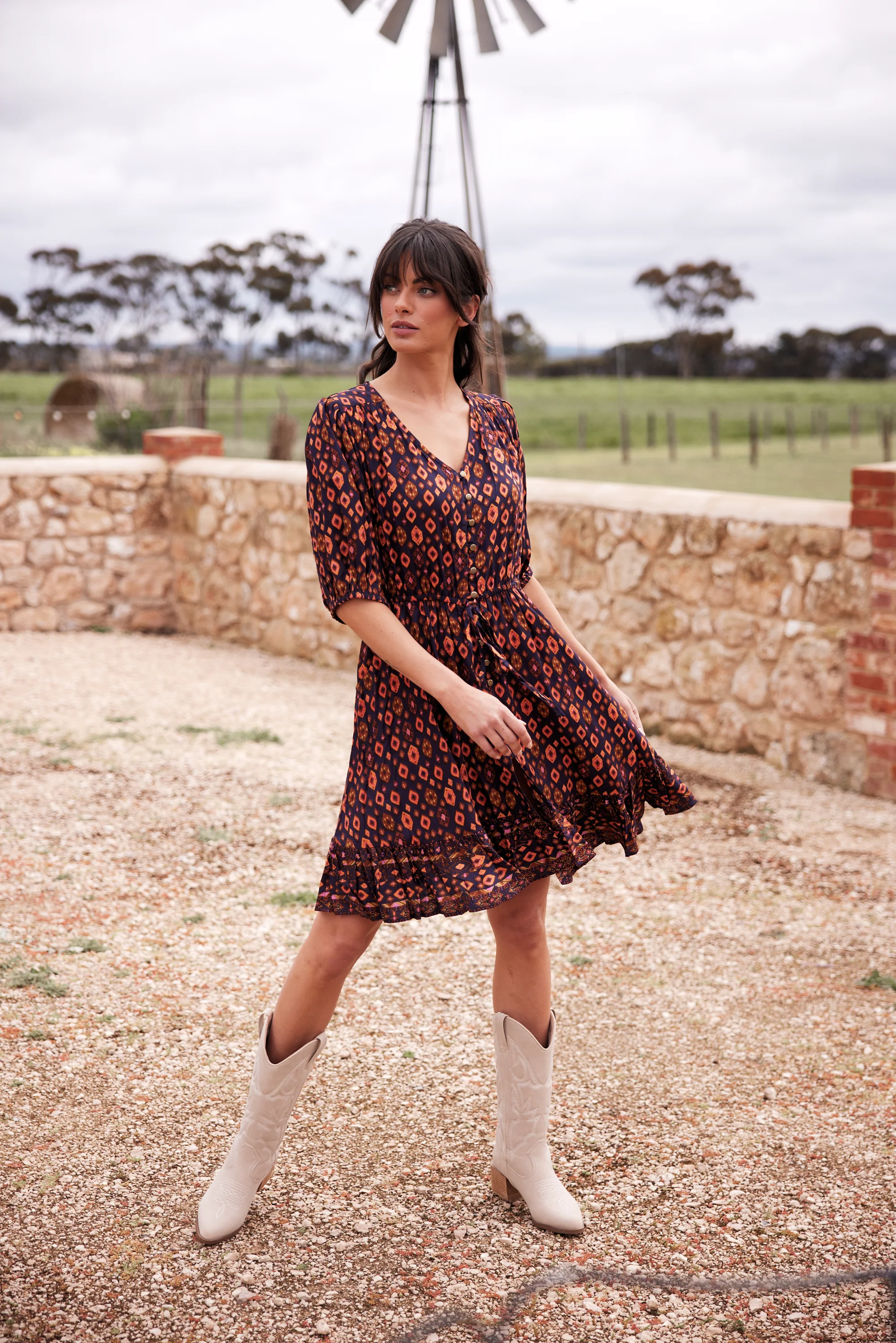 Talisman Moonlight Mini Dress TA23084-1 - Image 9