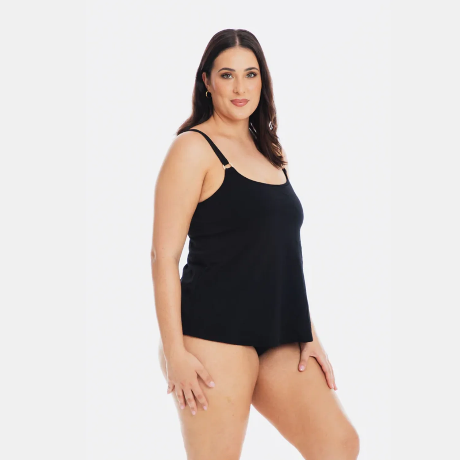 Togs Black Chlorine Resistant Aqualuxe Tankini YB27FIS - Image 2