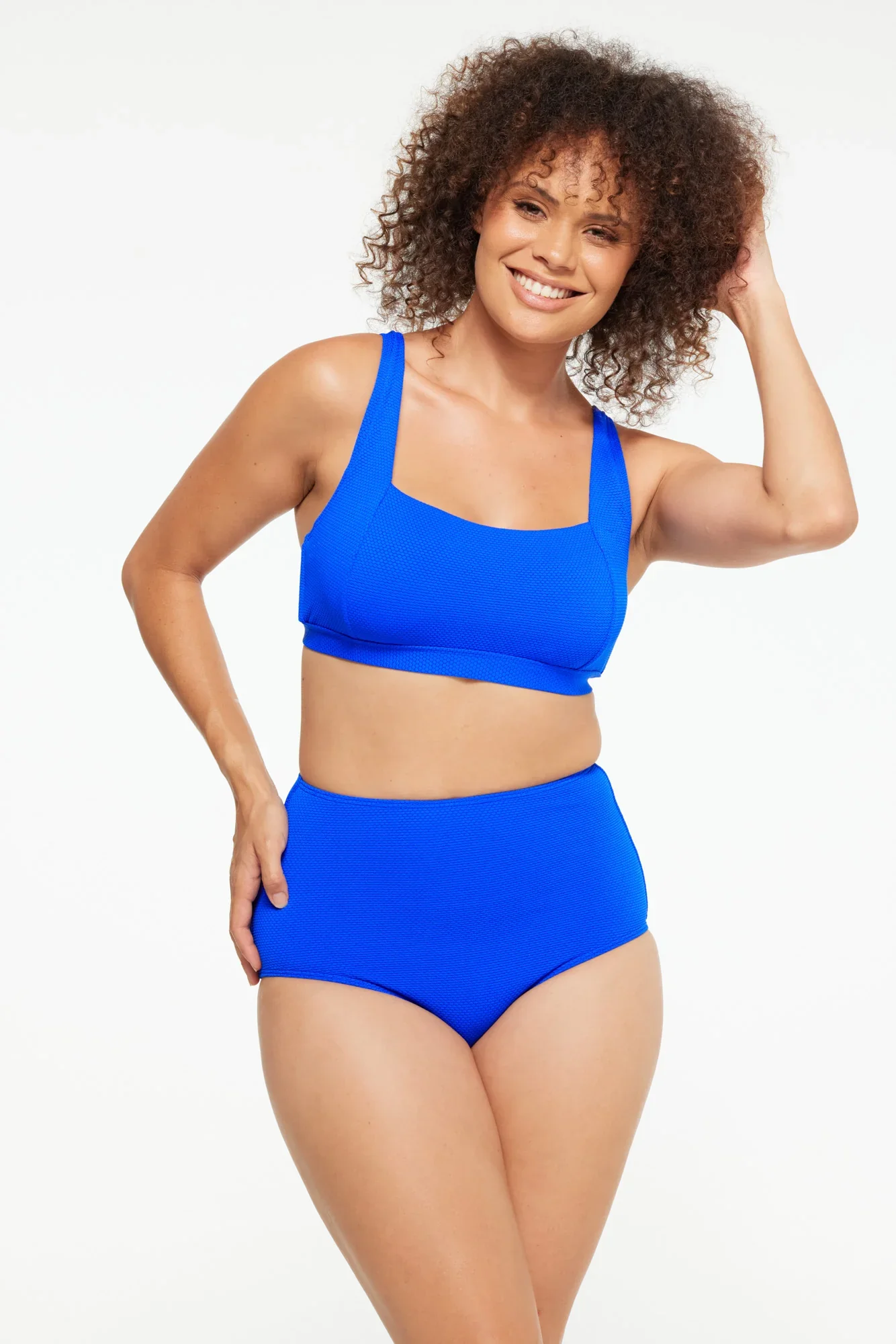 Togs Cobalt Textured High Waist Brief SC47FO - Image 5