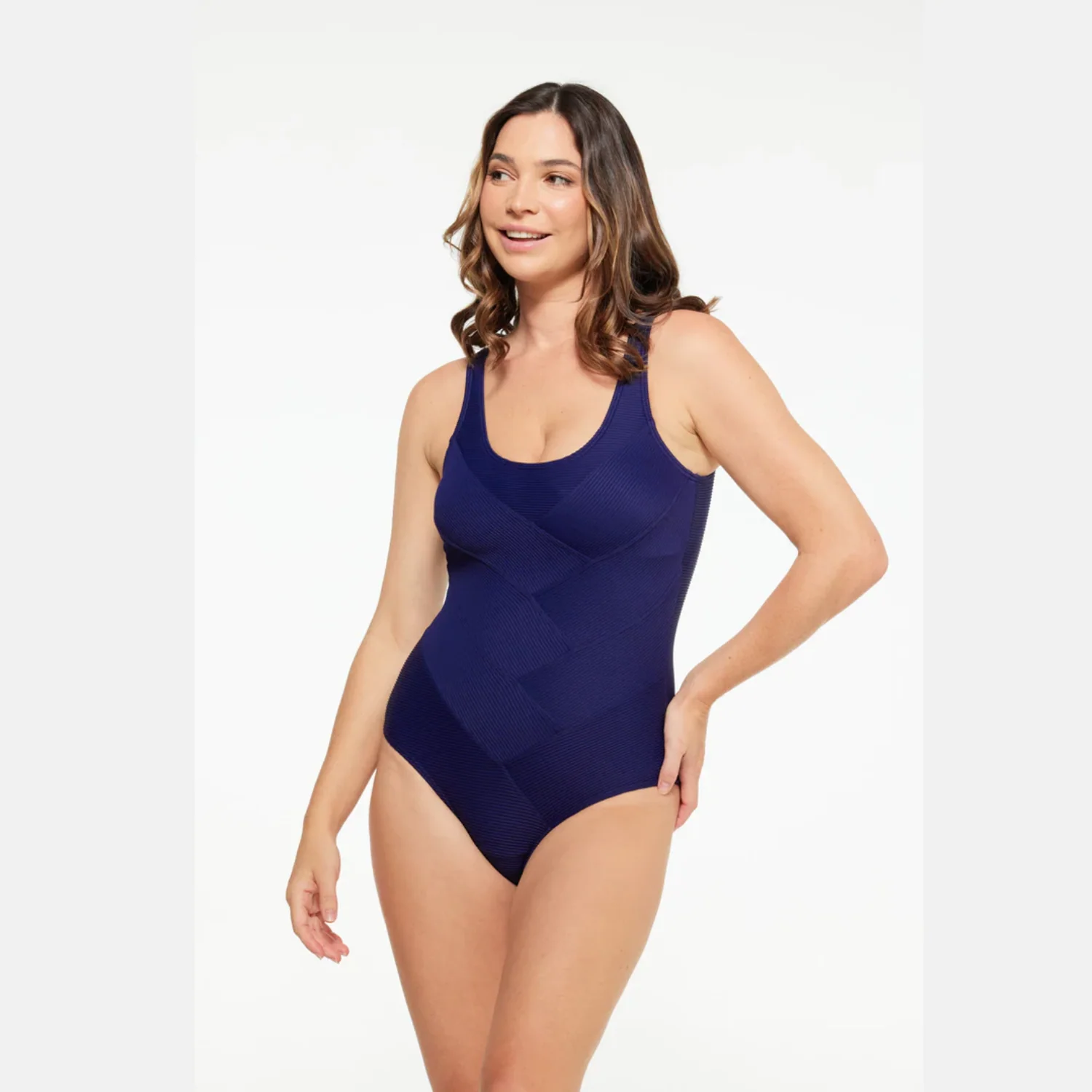 Togs Textured Navy Patchwork One Piece TN02TH - Image 3